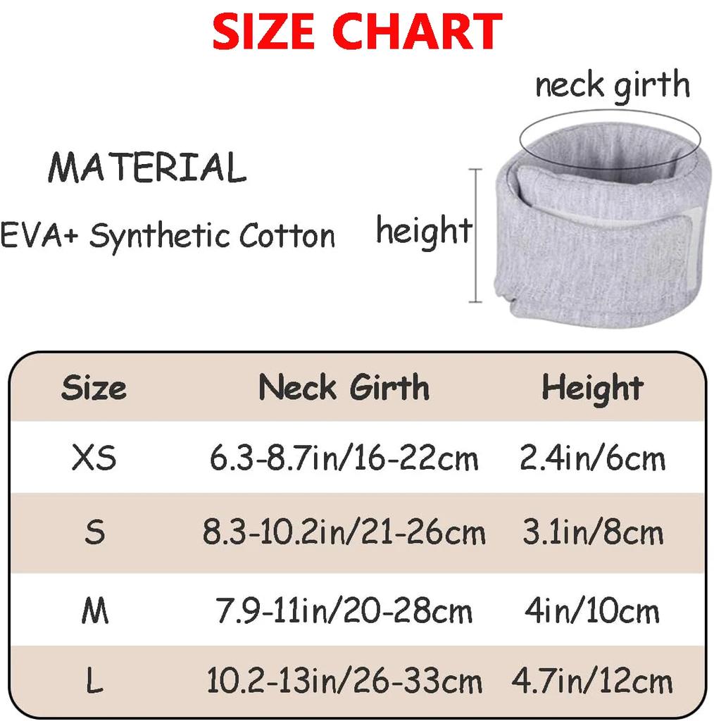 Soft Foam Lined Elizabethan Dog Collar Orthopedic Puppy Neck Brace Guard Protector After Surgery Recovery Collar for Small Dogs