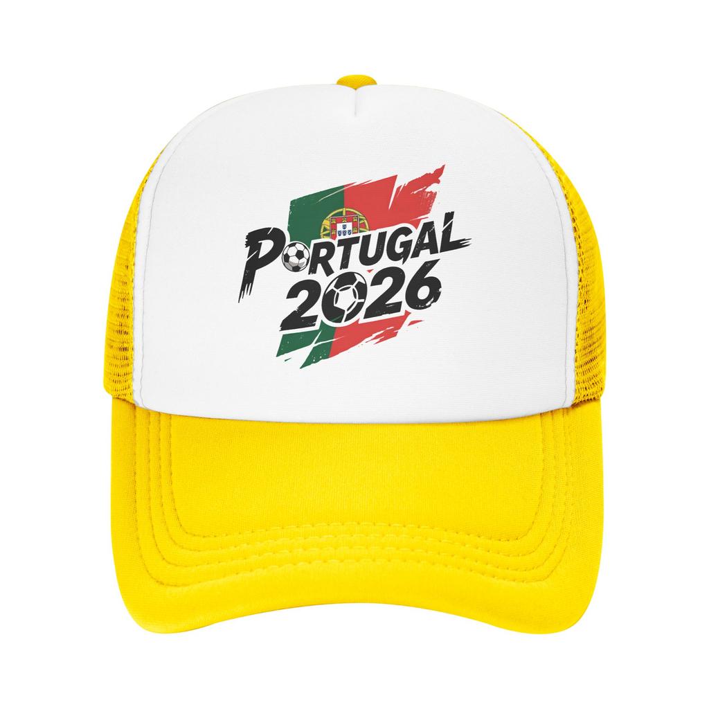 Portugal Football Match Mesh Baseball Cap Adult Sun Hat Usa Canada Mexico Soccer Hats Adjustable Summer Trucker Hats