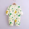Baby Long Sleeve Romper - Spring/Autumn, Printed Combed Cotton Pajamas for Newborns, Infant Wear