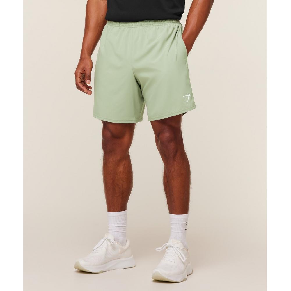 Gymshark Przybycie 7 Spodenki Gs Haze Green A2a1l Edc3