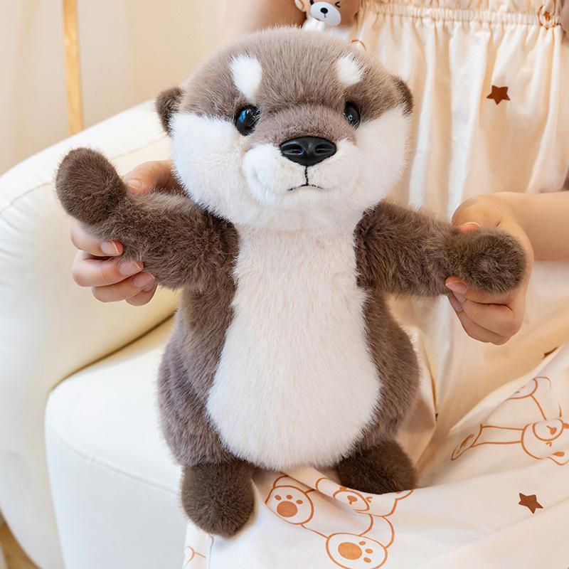 Kawaii Otter Plush Plush Toys Stuffed Appease Baby Animal Capybara Doll Pillow Christmas Birthday Party Gift Room Decoration