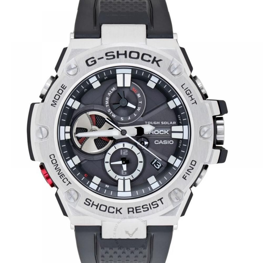 

Мужские часы Casio G Shock Quartz с черным циферблатом из нержавеющей стали