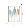1PC Colorful Iron Leaves Modern Living Room Wall Decoration TV Sofa Background Wall Entrance Hanging