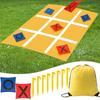 Tic Tac Toe Outdoor Game For Kids Yard Games Set With 10 X And O Bean Bags 8 Ground Spikes Drawstring Storage Bag For Outdoor