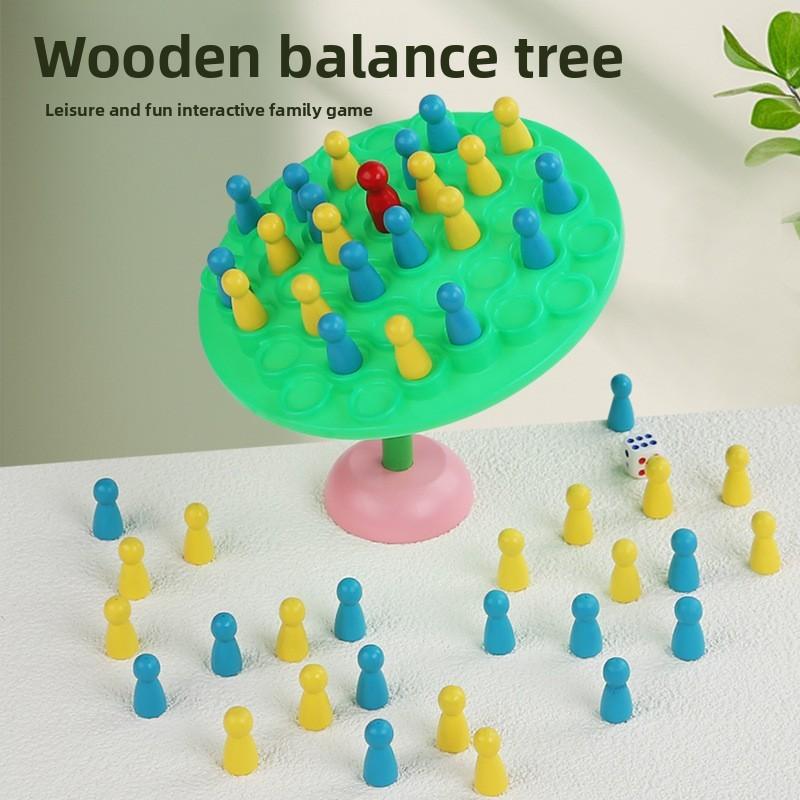 Tree Wooden Balancing Puzzle For Toddlers Fine Motor Skills And Growth Cognitive