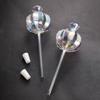 2PCS Pomegranate Flower Watering Machine Glass Creative Modeling Watering Machine Pot Lazy Watering Machine