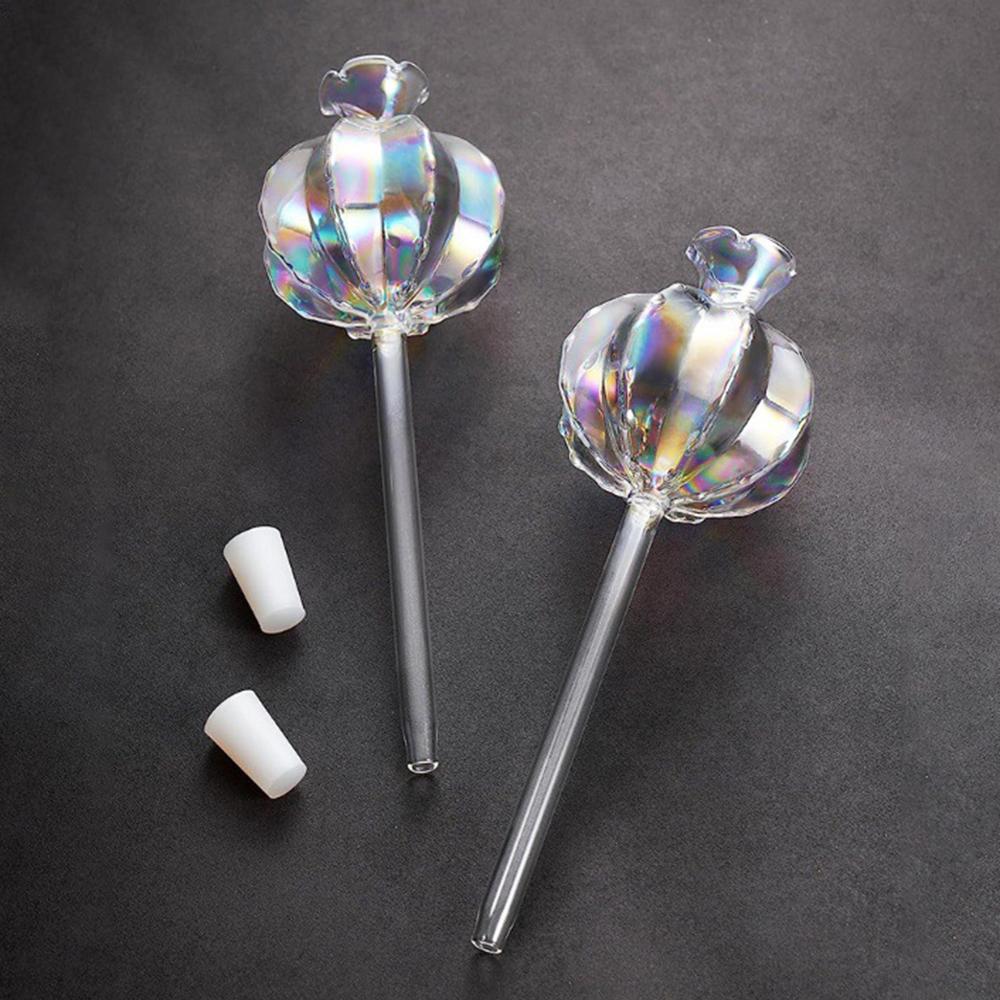 2PCS Pomegranate Flower Watering Machine Glass Creative Modeling Watering Machine Pot Lazy Watering Machine