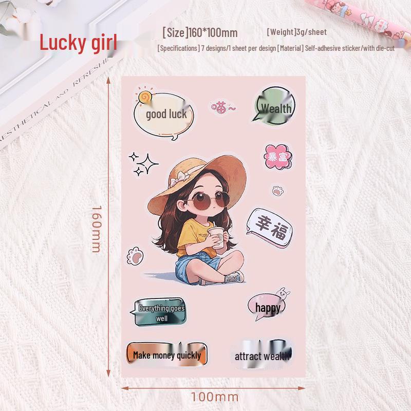 2025 Waterproof Christmas Cartoon Stickers: Internet Celebrity Logos, Self-Adhesive Transparent Labels