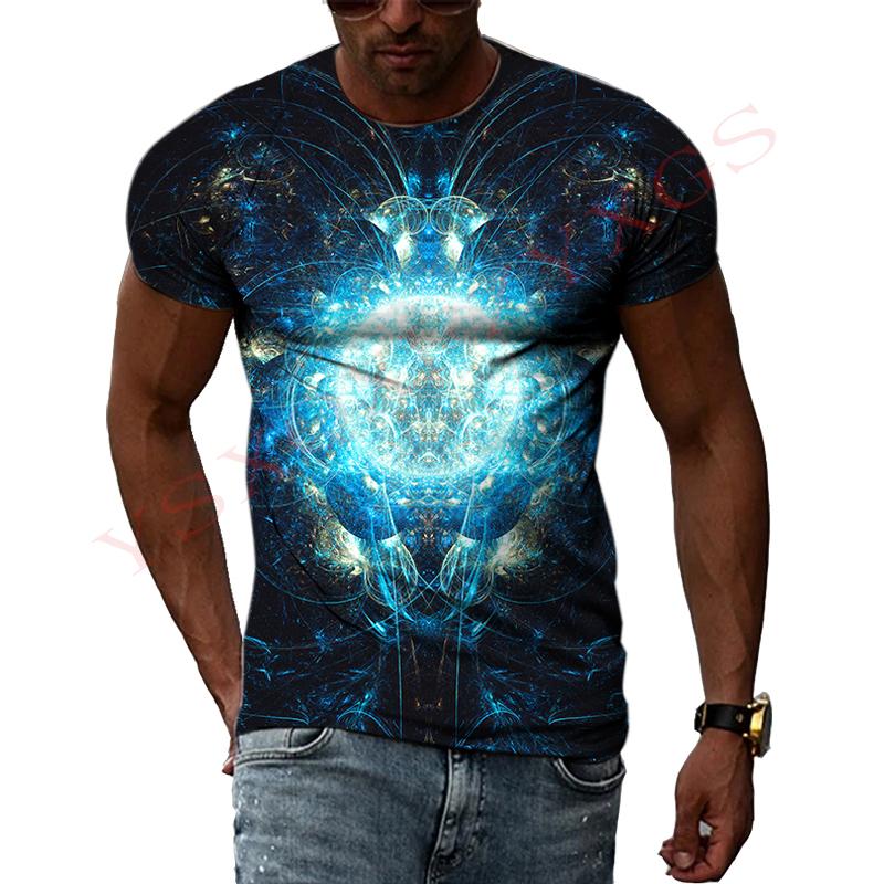 Taurus Story Domineering Fashion Original 3D Harajuku Printing Mighty Personality Men And Women Short-Sleeved Round Neck T-shirt