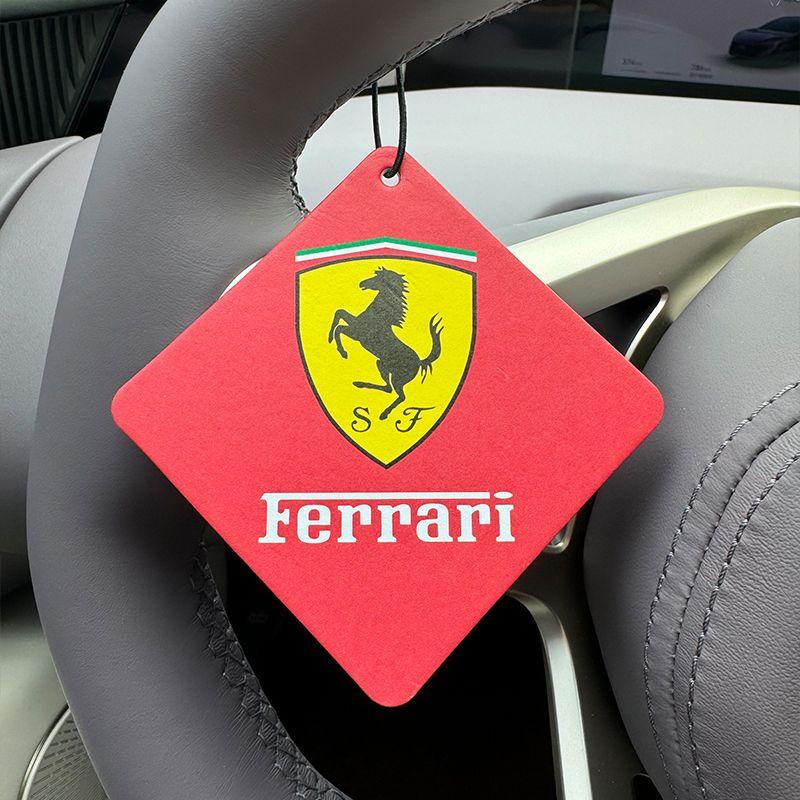 Car Interior Aroma Tablets Natural Purifying Freshener Pendant For Ferrari Roma 488 Portofino F8 F12 Spider SF90 LaFerrari Monza MQ1