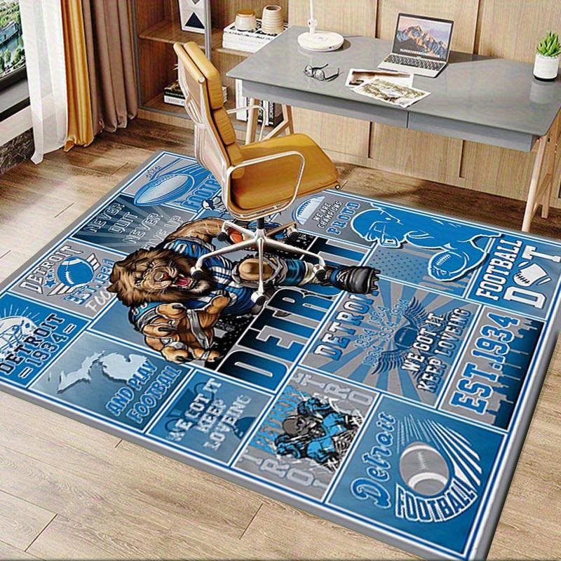 Office Carpet Detroit Football Spirit, Sofa Rug, Chair Mat Protection