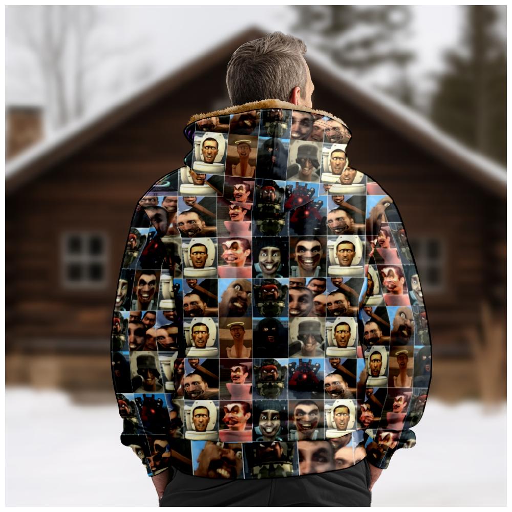 туалет зима Мужские толстовки на молнии Skibidi Туалет Аниме Зима для мужчин/женщин плотная одежда толстовка с длинными рукавами куртка верхняя одежда купить недорого — выгодные цены, бесплатная доставка, реальные отзывы с фото — Joom