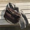 Retro Belt Buckle Shoulder Bag Women Fashion Casual Commuting Niche Design Handbag Ladies Portable Versatile Flip Tote Bag 2025