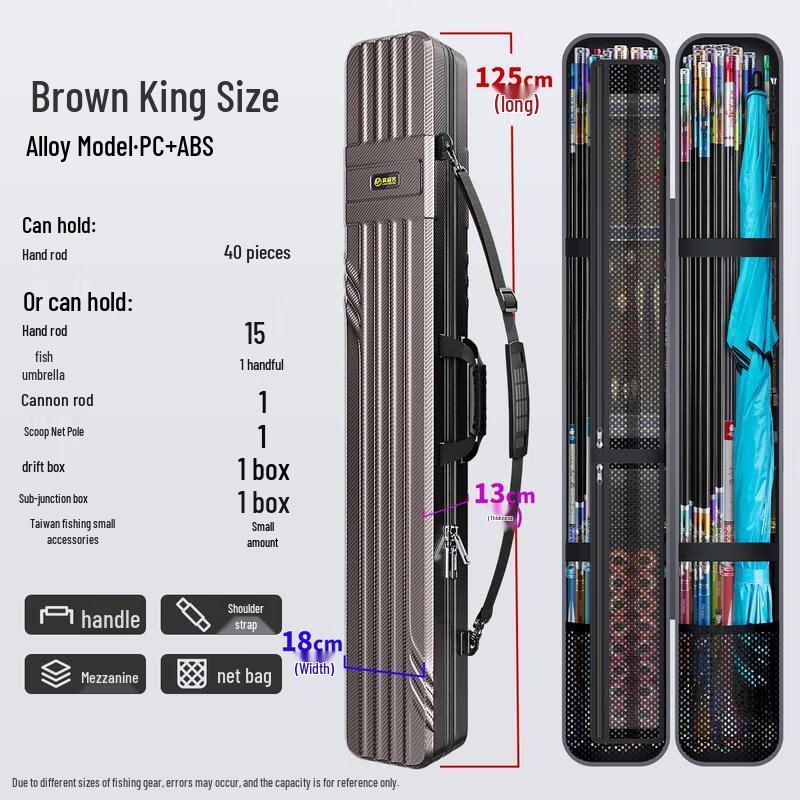 HANDUNYOU Hard Shell Fishing Rod & Tackle Bag