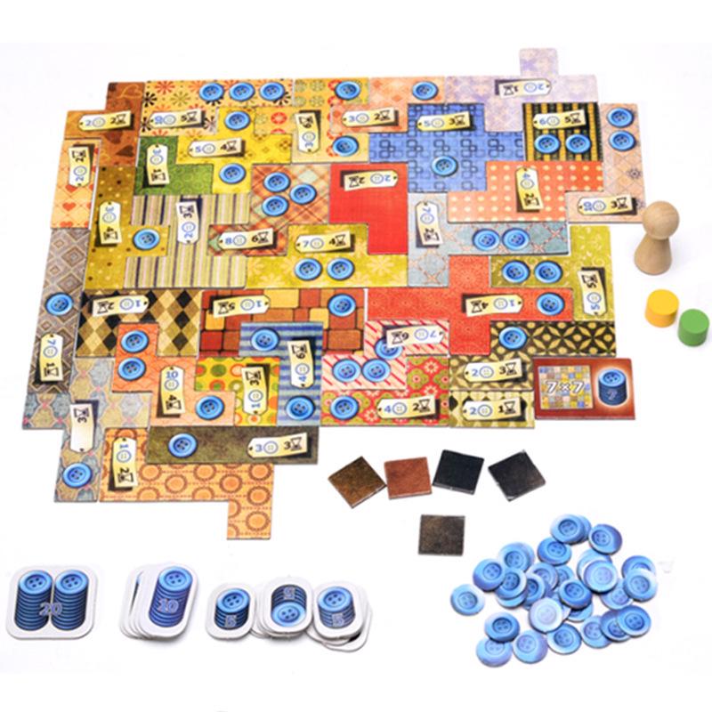 Patchwork Duel: Chinese Edition - Strategic 2-Player Card Game for Couples and Families
