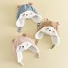 Children's Cute Cartoon Lei Feng Hat - Windproof, Thick Plush, Warm Ear Protection for Autumn and Winter Outdoor Wear.
