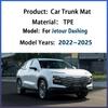TPE Car Trunk Mat For Jetour Dashing Accessories 2022~2025 2023 2024 Waterproof Rubber Trunk Pad Cargo Liner Auto Carpet Mats