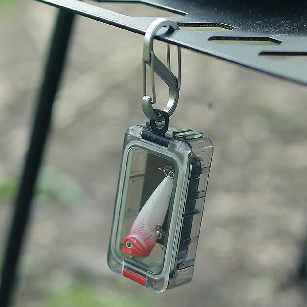 6 Stück Outdoor Angelköder Aufbewahrungsbox Set Nachleuchtend Zusammensteckbar Fischköderbox Magnetisch Wasserdicht