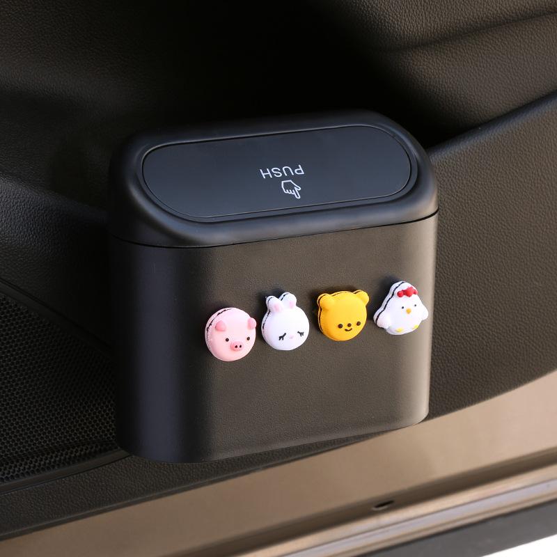 Car Door hanging storage bucket Multi-functional storage box trash can front seat hanging bucket car decorations