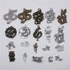 10 Stück Anhänger Drache Tibetische Bronze Silberfarbe Anhänger Antiker Schmuckherstellung DIY Handgemachtes Handwerk