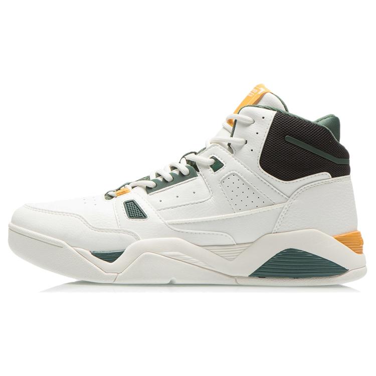 

New LINING Basketball Shoes White Green Yellow Women s AGBR084-4 35