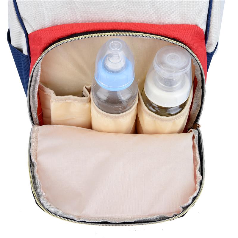 Large Capacity Splash-proof Mummy Bag: Fashionable Multi-Purpose Travel and Baby Bag