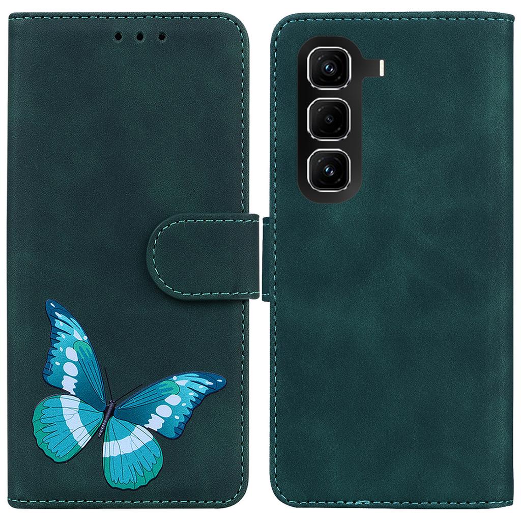 For Infinix Hot 50 Pro+ 4G Stand Case PU Leather Phone Cover Butterfly Printed