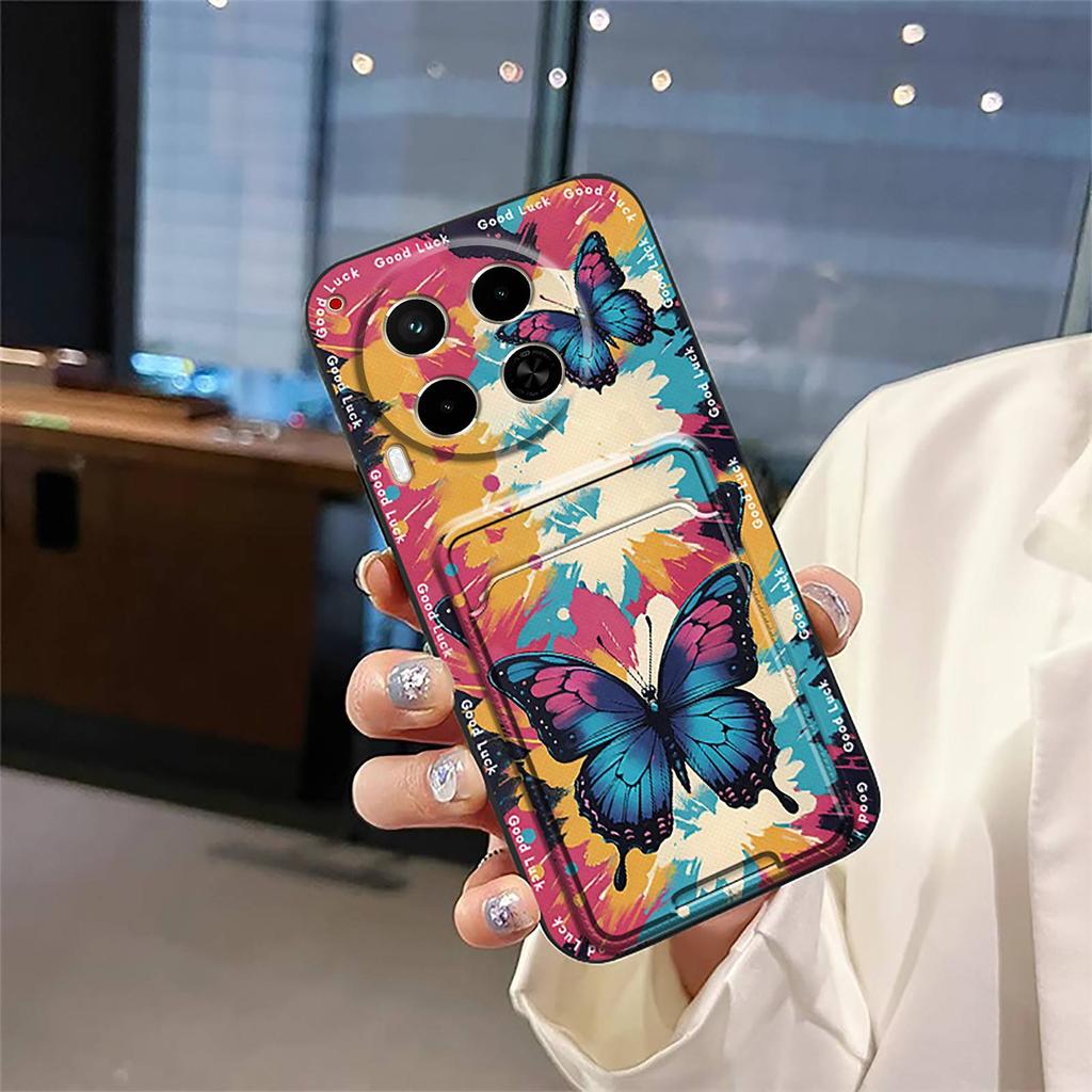 Miękkie etui przeciwpyłowe Etui na telefon Dla Tecno Camon30/4G/5G/CL6/CL7 Odporne na wstrząsy Śliczne Wodoodporne Tylne etui Kieszeń na karty Graffiti