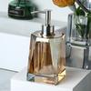 Glass Lotion Bottle Clear Crystal Bathroom Set Wash Supplies Toothbrush Holder Cup Soap Box Shampoo Bottle Soap Dispenser Set
