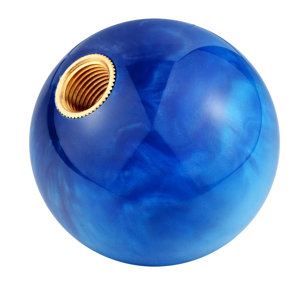 Abfer Car Shift Billiard Ball Shifter Stick with Steering Wheel Fits Most Cars and Blue 6-Speed Knob, Head, Automated/Manual Trucks,