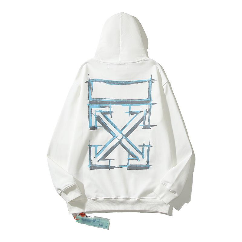 OFF-WHITE Unisex Hoodie aus Baumwoll-Frottee - Trendig & Hochwertig