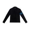 MEASPHERA Women Slim-Fit Arm Point T-Shirt Black