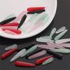 5Pcs/pack Long Water Drop Beads Charm Resin Imitation Jade Water Drop Pendant Jewelry Pendant DIY Necklace Accessories