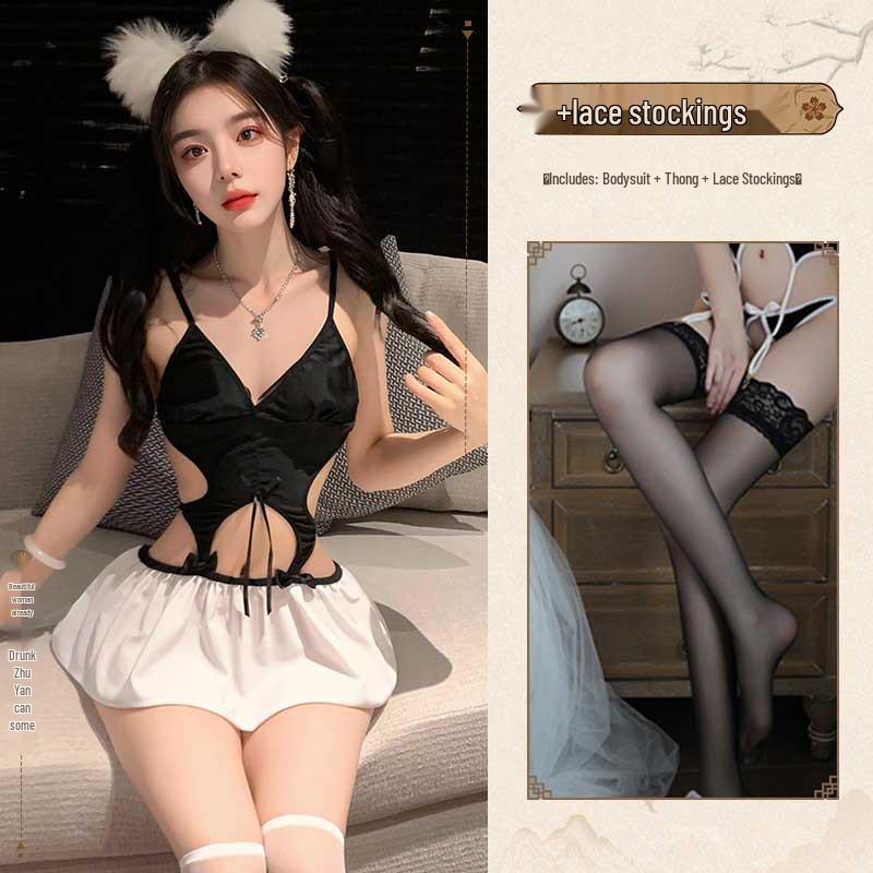 Passionate Push-Up Cutout Camisole Nightgown for Small Busts