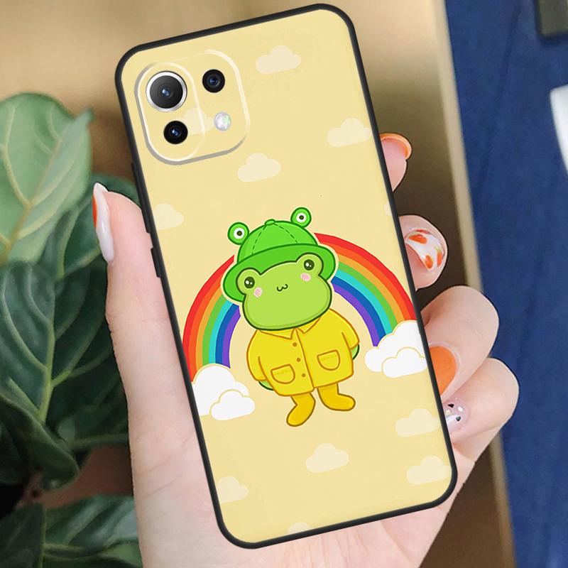 Cottagecore Frog Mushroom Kawaii Case For POCO F5 X3 X5 Pro F4 X4 F3 C65 M5s Cover For Xiaomi 13T 14 Pro 11T 12T 12 13 Lite