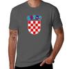 Vintage Croatia Croatian Flag Hrvatska Sahovnica Tshirt Stylish Graphic Short Sleeve Top