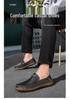 2026 Summer Men's Handmade Leather Slip-On Casual Driving Shoes (Large Size)
