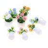 1/12 Miniature Artificial Potted Plant For Doll House Decoration Realistic Plastic Greenery Scene Display Accessories