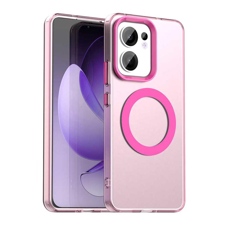 Transparent Phone Case For Oppo Reno13 F Case For Oppo Reno 13F Magnetic Adsorption Wireless Charge Cover For Oppo Reno 13F Case