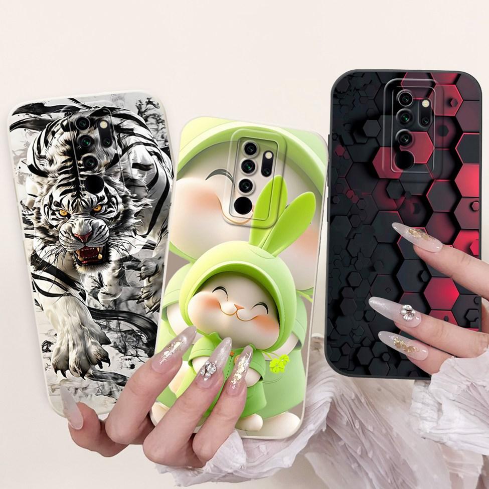 For Redmi Note 8 Pro Case Cover Silicone Cute Cat Fashion Butterfly Flowers Love Funny Painted Casing 2015105 M1906G7I M1906G7G