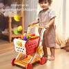 Mini Size Kitchen Playset Food Vegetables Supermarket Toy Shopping Cart Toy  Learning Activity