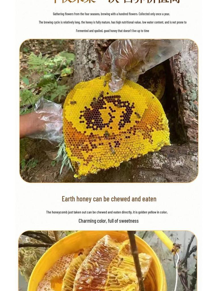 Yunnan Deep Mountain Wildflower Honey In Wooden Barrel