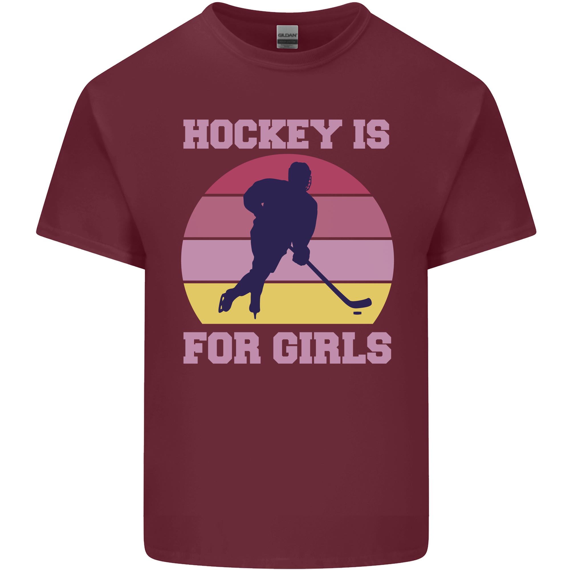 Hockey is For Girls Funny Ice Street Unisexs Light Cotton TShirt S