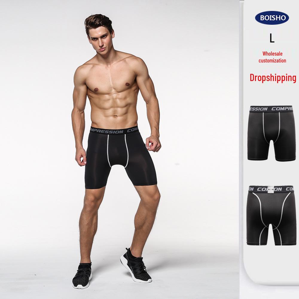 

Men s Pro Quick-Dry Sports Shorts, Spring/Summer, European & American Style, Plus Size, Lightweight & Tight, Casual 5-Point Design. L