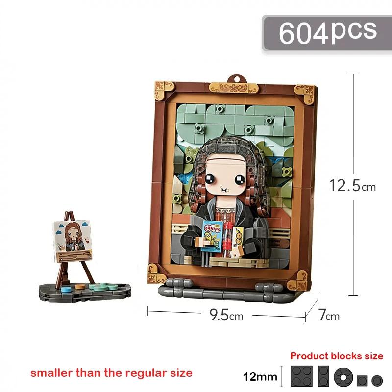 

Mini building blocks Halloween Christmas world famous three-dimensional painting building blocks decoration children s gift