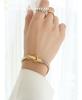 Light Luxury Seven-Color Zircon Gold-Plated Magnetic Bracelet with Titanium Steel Double-Sided Closure