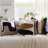 Striped Pillow Covers Soft Woven Throw Pillowcase Farmhouse Cushion Cases with Stripe Pattern for Sofa Bedroom Living Room Decor