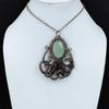 Aquamarine Pendant Copper Wire Wrapped Pendant Handmade Pendant Unique Copper Jewelry Natural Gemstone Pendant Octopus Jewelry Gift For Wife