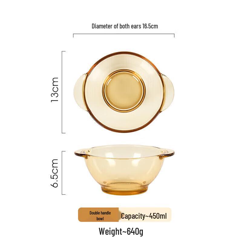 Heat-Resistant Borosilicate Glass Serving Bowl