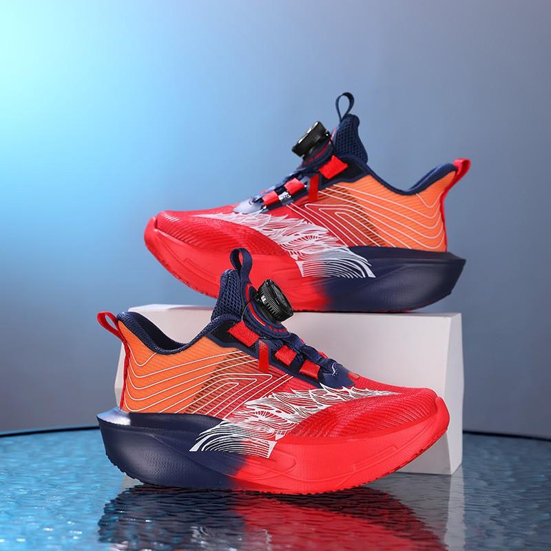 Boys Lightweight Breathable Mesh Running Shoes Outdoor Sports Kids Athletic Sneakers